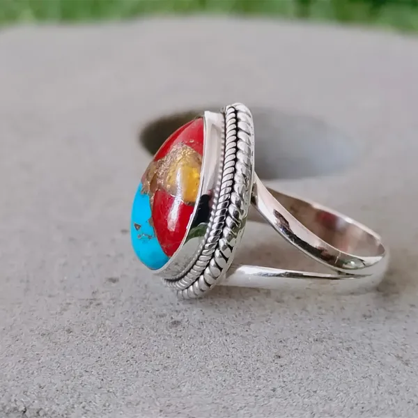 Silver_&_Blue_Sterling_Silver_925_Premium_&_Elegant_Boho_Ring_For_Girls_&_Women