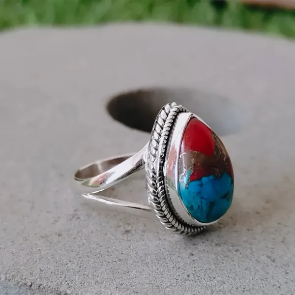 Silver_&_Blue_Sterling_Silver_925_Premium_&_Elegant_Boho_Ring_For_Girls_&_Women