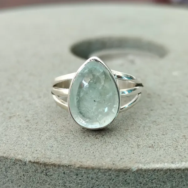 Silver_&_Aqua_Blue_Sterling_Silver_925_Premium_&_Elegant_Handmade_Ring_For_Girls_&_Women