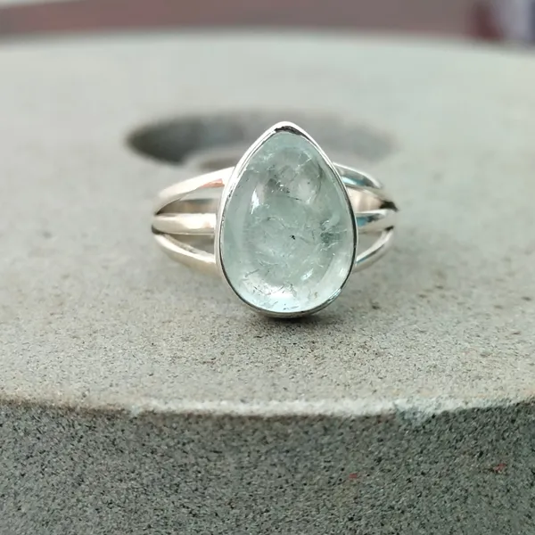 Silver_&_Aqua_Blue_Sterling_Silver_925_Premium_&_Elegant_Handmade_Ring_For_Girls_&_Women