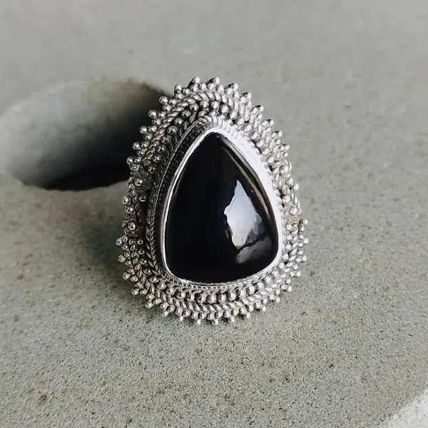 Silver_&_Black_Sterling_Silver_925_Premium_&_Elegant_Boho_Ring_For_Girls_&_Women