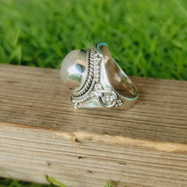 Silver_&_White_Sterling_Silver_925_Premium_&_Elegant_Boho_Ring_For_Girls_&_Women