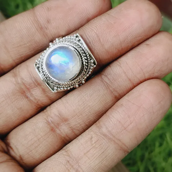 Silver_&_White_Sterling_Silver_925_Premium_&_Elegant_Boho_Ring_For_Girls_&_Women