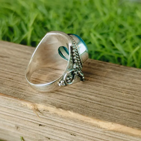 Silver_&_Blue_Sterling_Silver_925_Premium_&_Elegant_Boho_Ring_For_Girls_&_Women