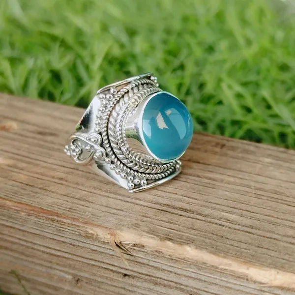 Silver_&_Blue_Sterling_Silver_925_Premium_&_Elegant_Boho_Ring_For_Girls_&_Women