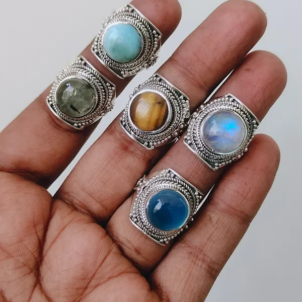 Silver_&_Varies_By_Choice_Sterling_Silver_925_Premium_&_Elegant_Boho_Ring_For_Girls_&_Women