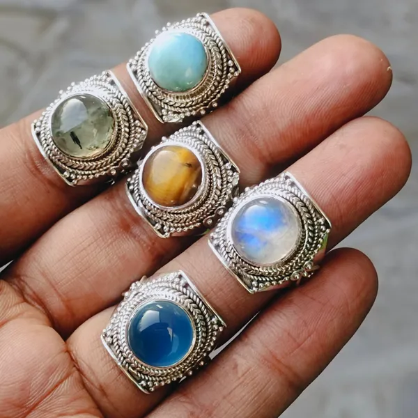 Silver_&_Varies_By_Choice_Sterling_Silver_925_Premium_&_Elegant_Boho_Ring_For_Girls_&_Women