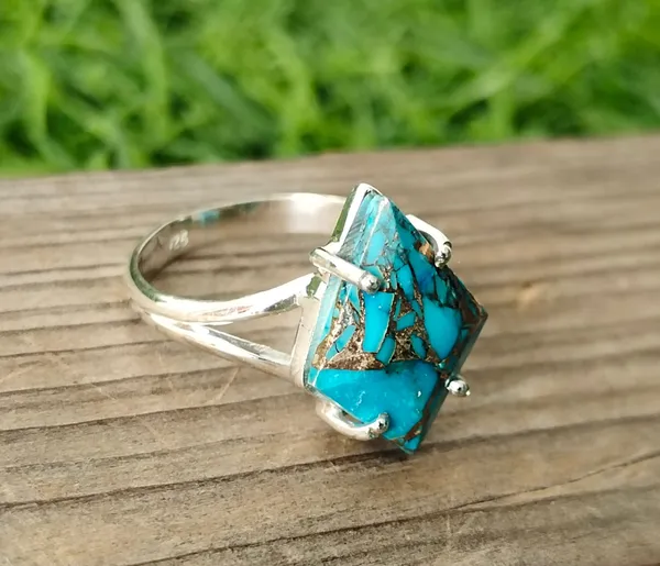 Silver_&_Blue_Sterling_Silver_925_Premium_&_Elegant_Boho_Ring_For_Girls_&_Women
