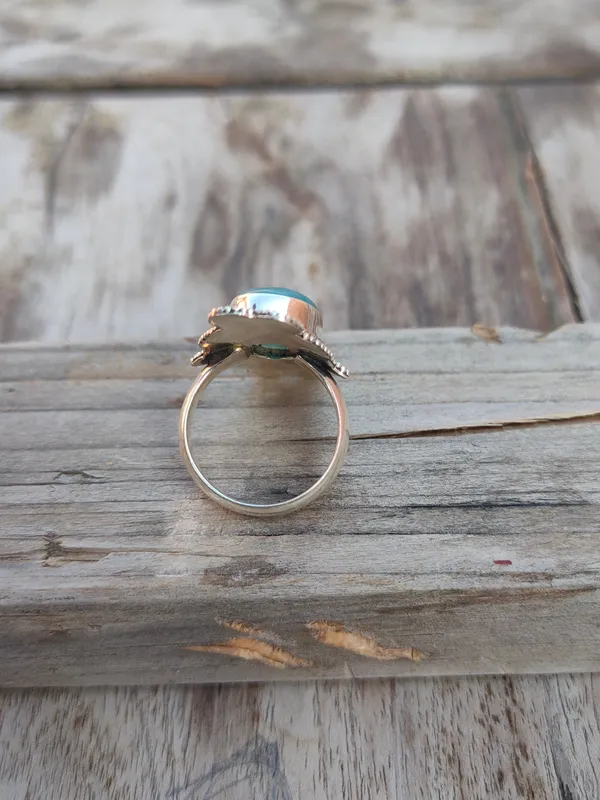 Silver_&_Blue_Sterling_Silver_925_Premium_&_Elegant_Boho_Ring_For_Girls_&_Women