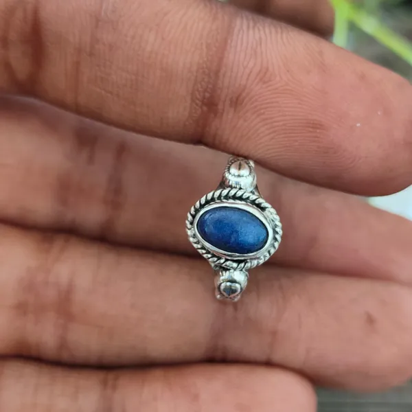 Silver_&_Blue_Sterling_Silver_925_Premium_&_Elegant_Boho_Ring_For_Girls_&_Women