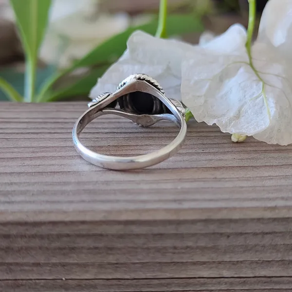 Silver_&_Blue_Sterling_Silver_925_Premium_&_Elegant_Boho_Ring_For_Girls_&_Women