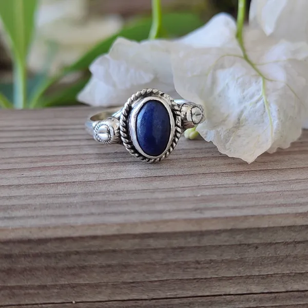 Silver_&_Blue_Sterling_Silver_925_Premium_&_Elegant_Boho_Ring_For_Girls_&_Women