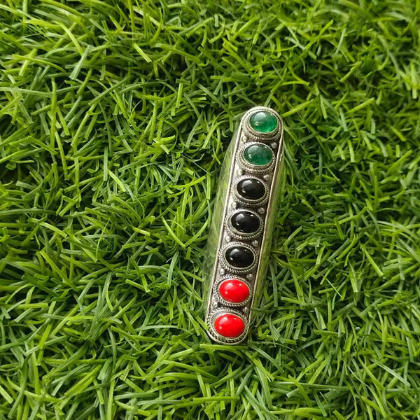 Silver_&_Black_Red_Green_Sterling_Silver_925_Premium_&_Elegant_Minimal_Ring_For_Girls_&_Women