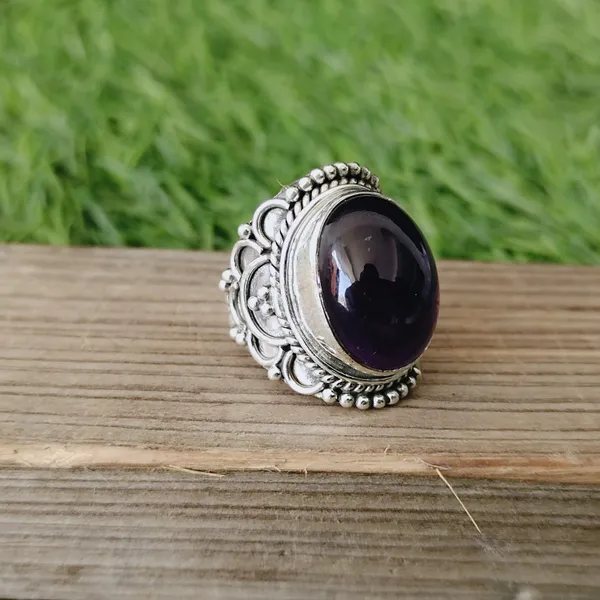 Silver_&_Purple_Sterling_Silver_925_Premium_&_Elegant_Adjustable_Ring_For_Girls_&_Women