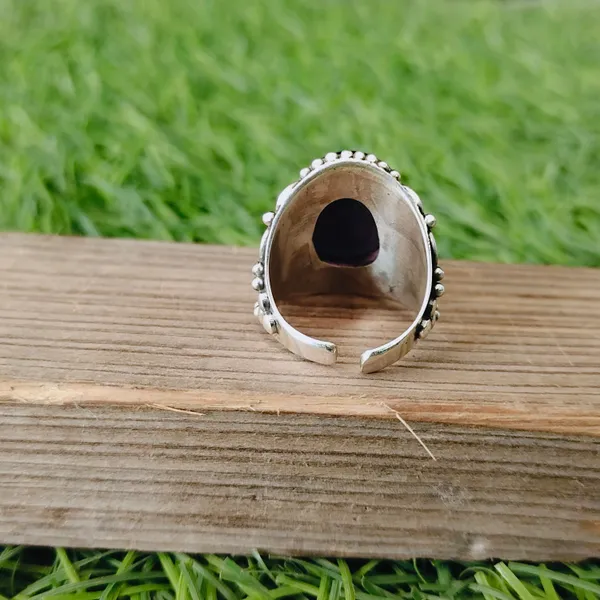 Silver_&_Purple_Sterling_Silver_925_Premium_&_Elegant_Adjustable_Ring_For_Girls_&_Women