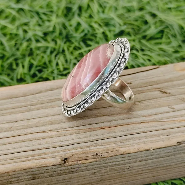 Silver_&_Pink_Sterling_Silver_925_Premium_&_Elegant_Boho_Ring_For_Girls_&_Women