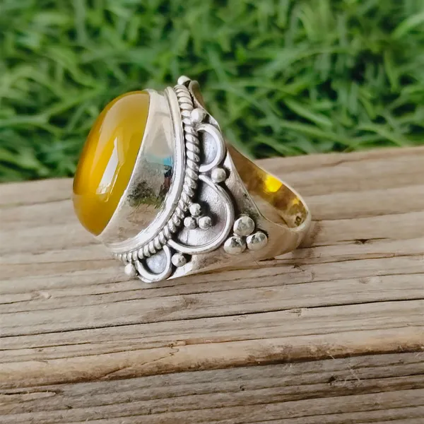 Silver_&_Yellow_Sterling_Silver_925_Premium_&_Elegant_Minimal_Ring_For_Girls_&_Women