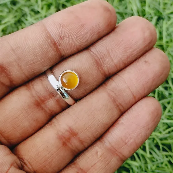 Silver_&_Yellow_Sterling_Silver_925_Premium_&_Elegant_Boho_Ring_For_Girls_&_Women