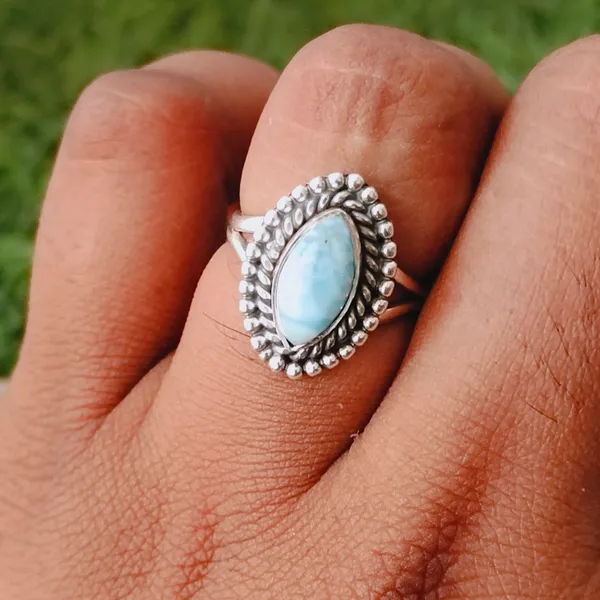 Silver_&_Sky_Blue_Sterling_Silver_925_Premium_&_Elegant_Boho_Ring_For_Girls_&_Women
