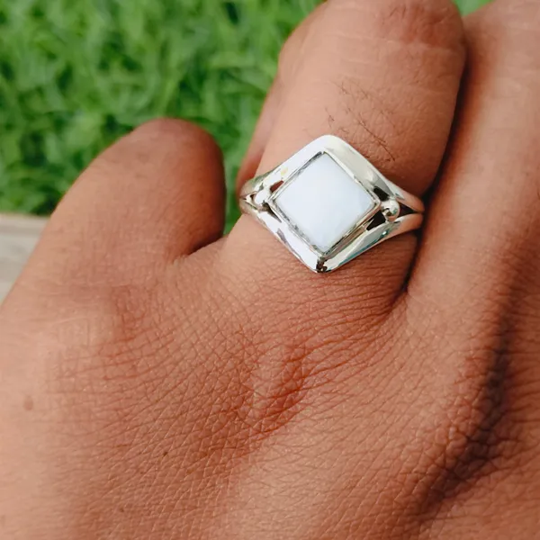 Silver_&_White_Sterling_Silver_925_Premium_&_Elegant_Boho_Ring_For_Girls_&_Women