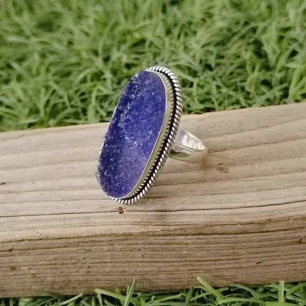 Silver_&_Blue_Sterling_Silver_925_Premium_&_Elegant_Boho_Ring_For_Girls_&_Women