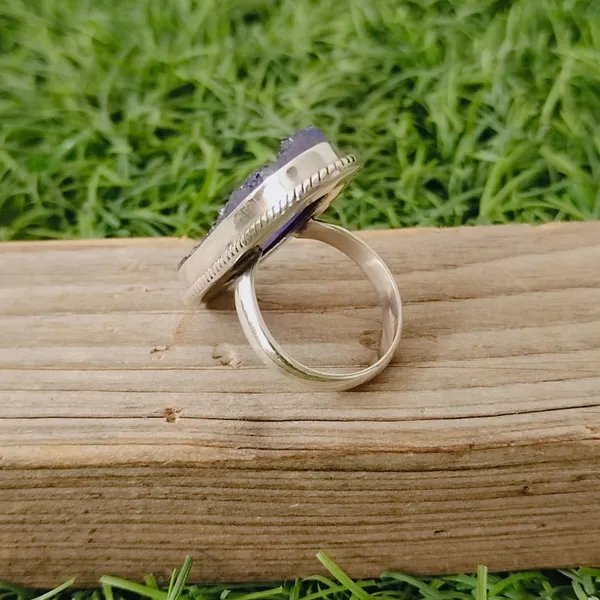 Silver_&_Blue_Sterling_Silver_925_Premium_&_Elegant_Boho_Ring_For_Girls_&_Women