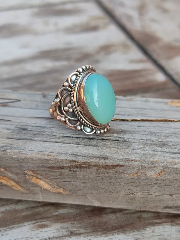 Silver_&_Blue_Sterling_Silver_925_Premium_&_Elegant_Boho_Ring_For_Girls_&_Women