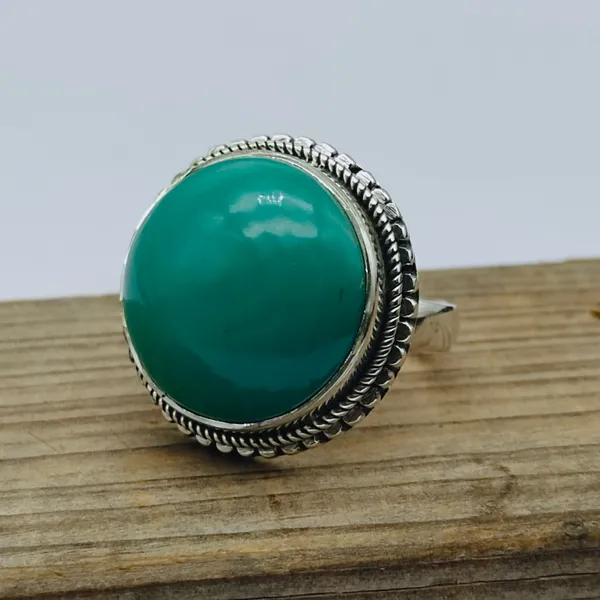 Silver_&_Green_Sterling_Silver_925_Premium_&_Elegant_Boho_Ring_For_Girls_&_Women