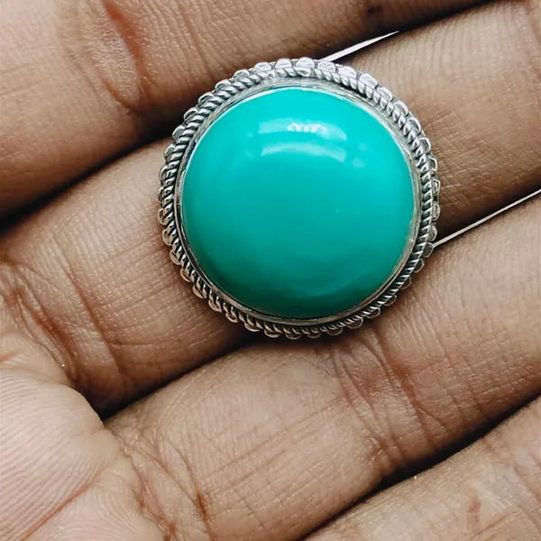 Silver_&_Green_Sterling_Silver_925_Premium_&_Elegant_Boho_Ring_For_Girls_&_Women