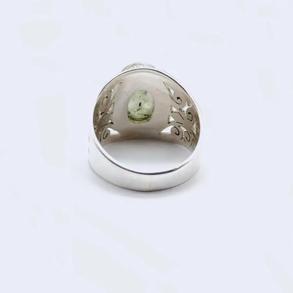Silver_&_Green_Sterling_Silver_925_Premium_&_Elegant_Statement_Ring_For_Girls_&_Women