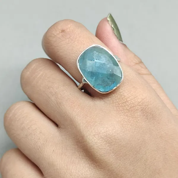 Silver_&_Blue_Sterling_Silver_925_Premium_&_Elegant_Handmade_Ring_For_Girls_&_Women
