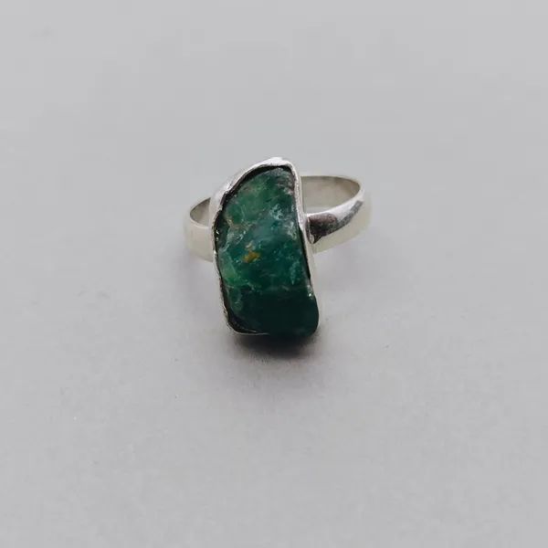 Silver_&_Green_Sterling_Silver_925_Premium_&_Elegant_Boho_Ring_For_Girls_&_Women
