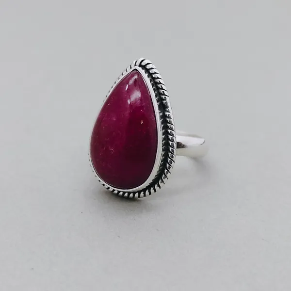 Silver_&_Red_Sterling_Silver_925_Premium_&_Elegant_Boho_Ring_For_Girls_&_Women