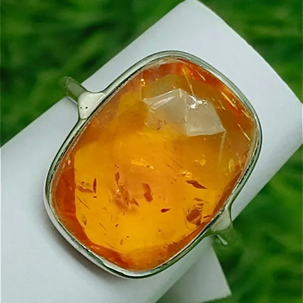 Silver_&_Orange_Sterling_Silver_925_Premium_&_Elegant_Boho_Ring_For_Girls_&_Women