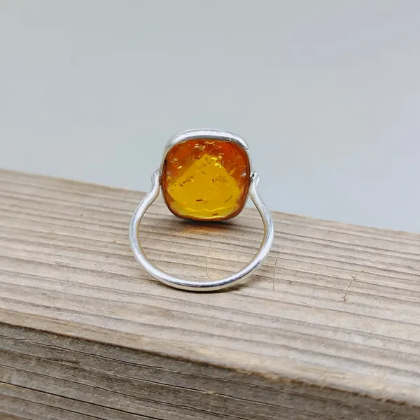 Silver_&_Orange_Sterling_Silver_925_Premium_&_Elegant_Boho_Ring_For_Girls_&_Women