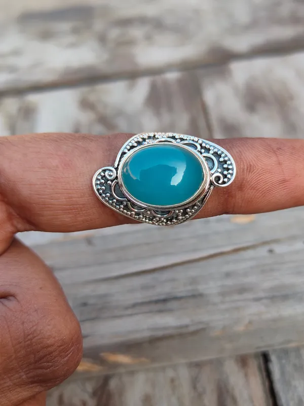Silver_&_Blue_Sterling_Silver_925_Premium_&_Elegant_Boho_Ring_For_Girls_&_Women