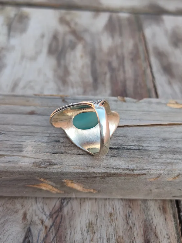 Silver_&_Blue_Sterling_Silver_925_Premium_&_Elegant_Boho_Ring_For_Girls_&_Women