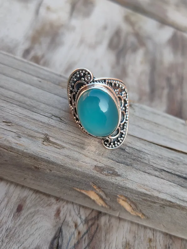 Silver_&_Blue_Sterling_Silver_925_Premium_&_Elegant_Boho_Ring_For_Girls_&_Women
