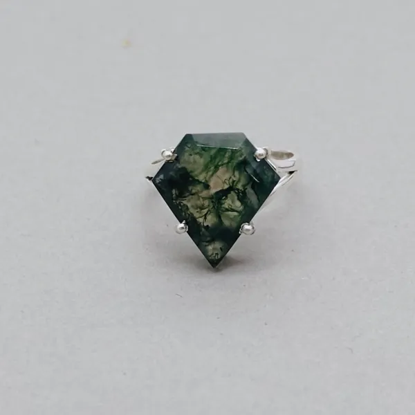 Silver_&_Green_Sterling_Silver_925_Premium_&_Elegant_Boho_Ring_For_Girls_&_Women