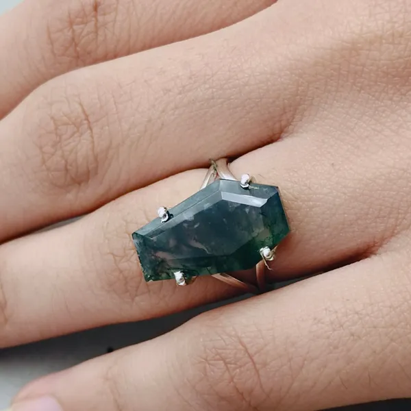 Silver_&_Green_Sterling_Silver_925_Premium_&_Elegant_Boho_Ring_For_Girls_&_Women