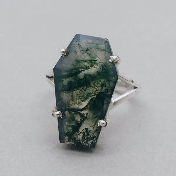 Silver_&_Green_Sterling_Silver_925_Premium_&_Elegant_Boho_Ring_For_Girls_&_Women