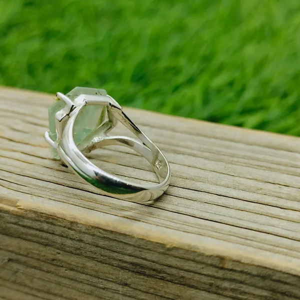 Silver_&_Green_Sterling_Silver_925_Premium_&_Elegant_Statement_Ring_For_Girls_&_Women