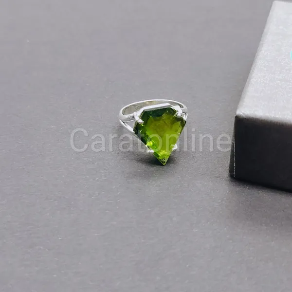 Silver_&_Green_Sterling_Silver_925_Premium_&_Elegant_Minimal_Ring_For_Girls_&_Women