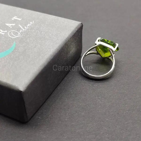 Silver_&_Green_Sterling_Silver_925_Premium_&_Elegant_Minimal_Ring_For_Girls_&_Women
