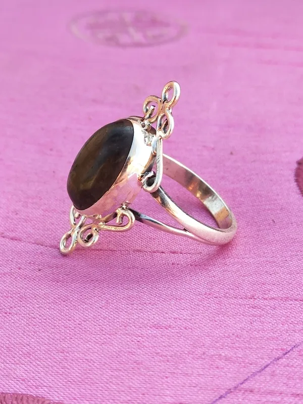 Silver_&_Grey_Sterling_Silver_925_Premium_&_Elegant_Boho_Ring_For_Girls_&_Women