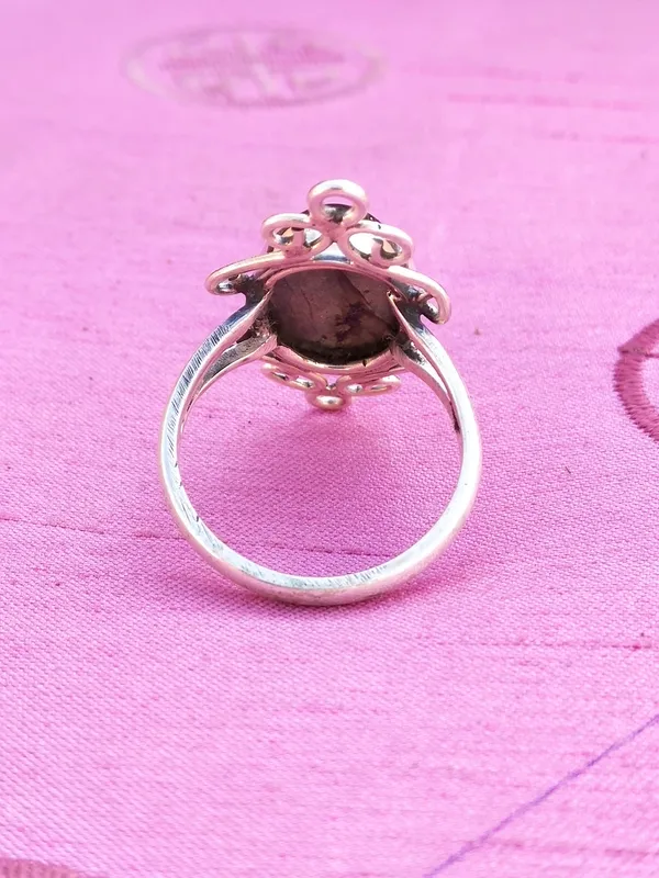 Silver_&_Grey_Sterling_Silver_925_Premium_&_Elegant_Boho_Ring_For_Girls_&_Women