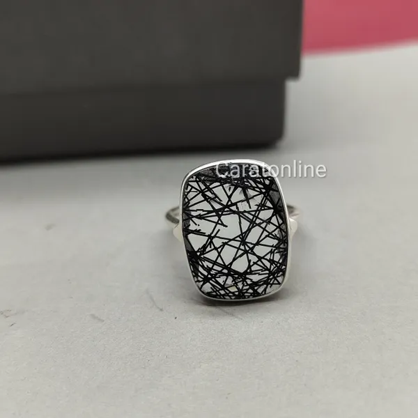 Silver_&_Black_Sterling_Silver_925_Premium_&_Elegant_Boho_Ring_For_Girls_&_Women