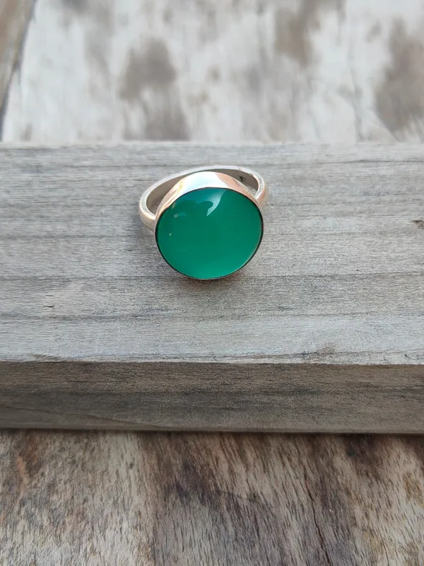 Silver_&_Green_Sterling_Silver_925_Premium_&_Elegant_Boho_Ring_For_Girls_&_Women