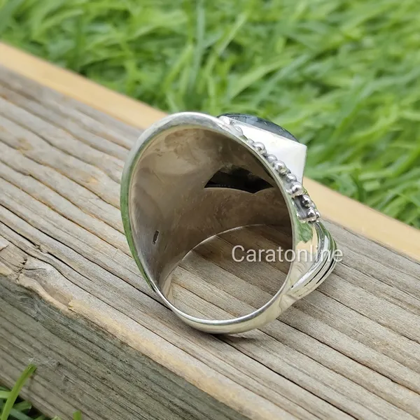 Silver_&_Green_Sterling_Silver_925_Premium_&_Elegant_Statement_Ring_For_Girls_&_Women
