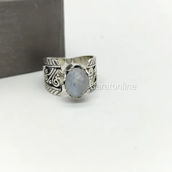 Silver_&_Multicolor_Sterling_Silver_925_Premium_&_Elegant_Boho_Ring_For_Girls_&_Women